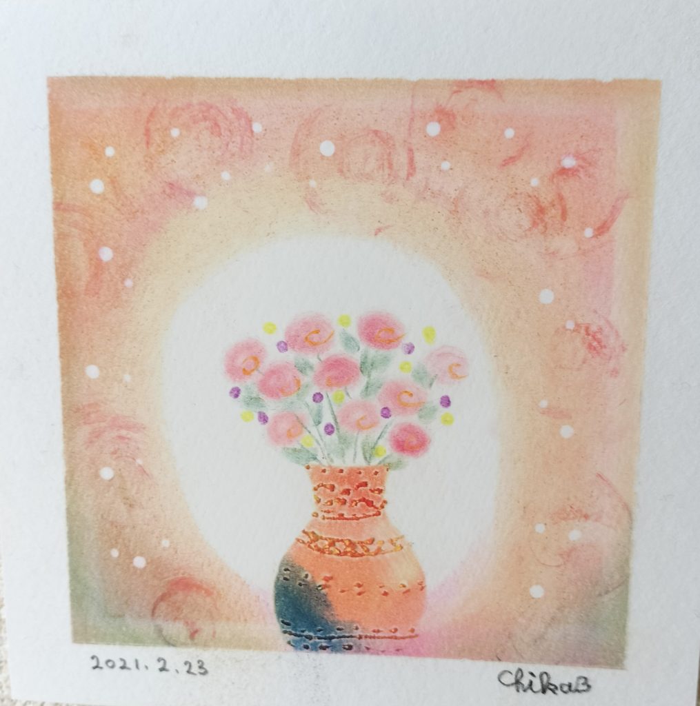 愛情　花瓶の花