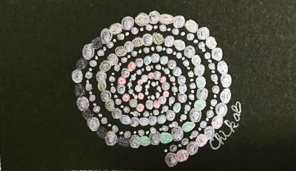 点描曼荼羅「つながり」