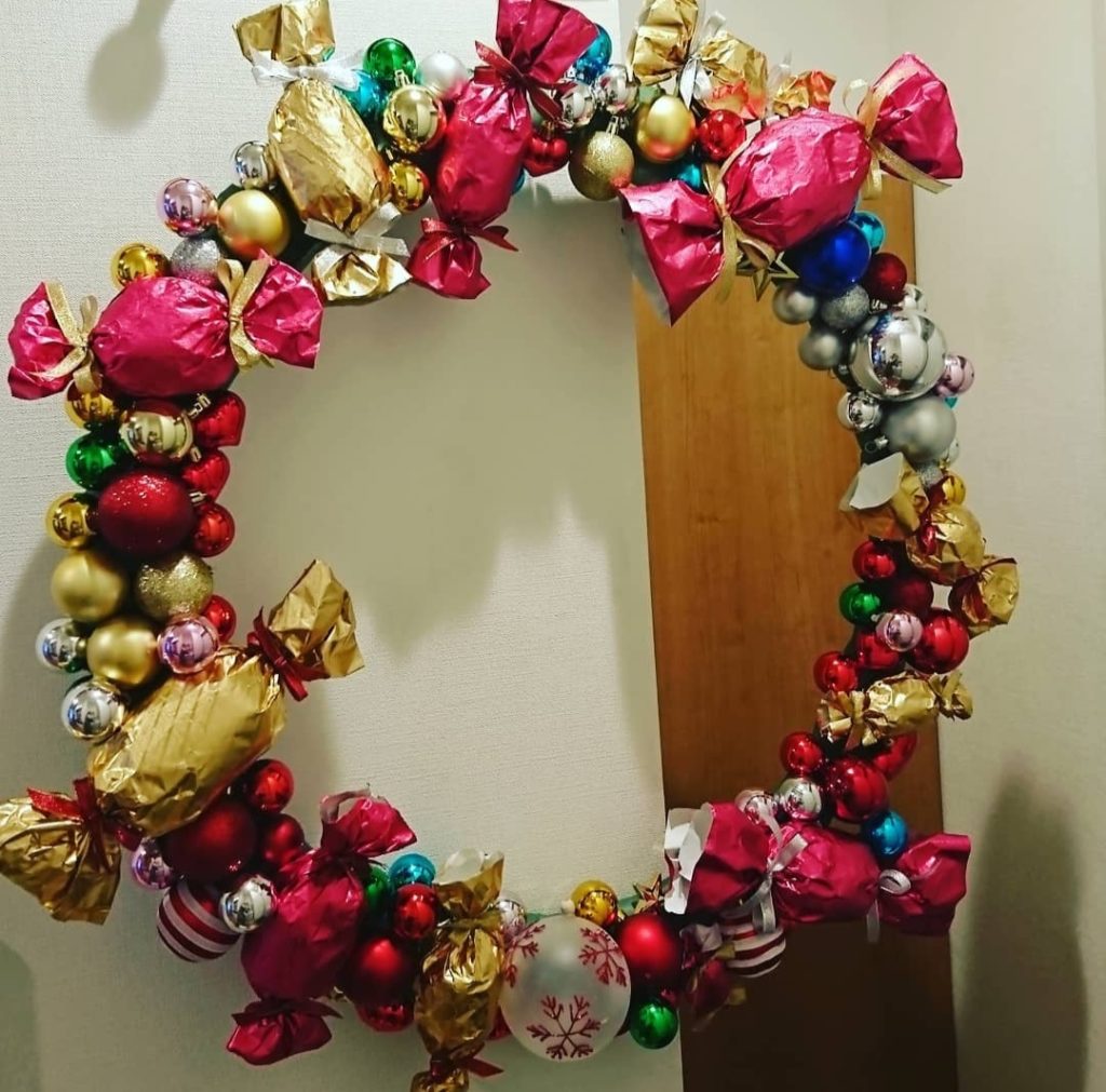 フラフープクリスマスリース